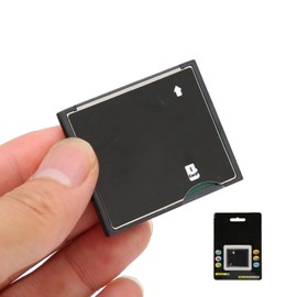 Yunseity TF Memory Card to Compact Flash CF Card Reader Adapter, SDXC CF to CF Type 1 Memory Card Adapter for High Speed Camera (Black)