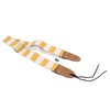 Guitar Strap Stylish Stripe Pattern Thickened Cotton Leather Adjustable Guitar