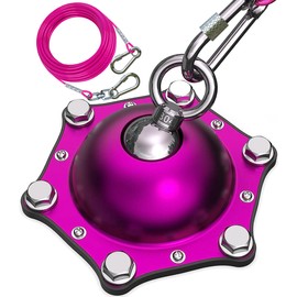 TOPKNOT Dog Tie Out Cable and Stake,(up to 200lbs) 360°Swivel Dog Run- No Tangle,with 15FT Heavy Duty Tie Out Cable for Dogs,Runner for Yard,Ideal for Outdoor Camping