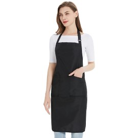 Hair Stylist Apron - PU Coated Waterproof Hair Salon Apron with Pockets - Professional Hairdresser Smock for Cutting, Coloring, Nail Techs, Cosmetologists, and Barbers