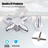 CNRAQR Stainless Steel AN3-3AN Male Brake Hose End Tee Block