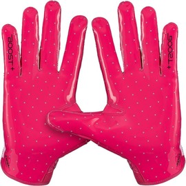 Grip Boost Solid Pink Stealth 6.0 Boost Plus Football Gloves - Size: Large, Color: Solid Pink