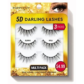 5D DARLING LASHES REUSABLE 3 PACK (Hyla)