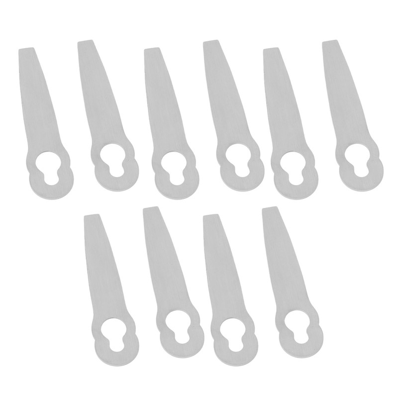 10 Pcs Lawn Mower Metal Blade Replacement Mowing Blade for