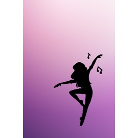 colorful, motivating and meaningful blank lined notebook 'dancing to the light', blank diary, notebook, planner, writer, as a gift idea for friends, family, girlfriend