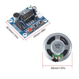 4pcs ISD1820 Sound Voice Recording Playback Module Sound Recorder Board with Microphone Audio Loudspeaker for CYT1022
