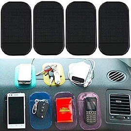 Boolavard 10 Packs Anti-Slip Gel Pads Fixate Sticky Cell Pads Non-Slip Gel Mat Sticky Auto Gel Holder,Can Stick to Cellphone, Pad, Keys,Glass, Mirrors, Whiteboards, Metal