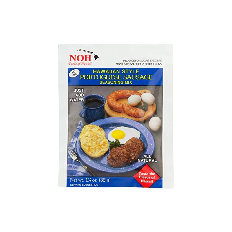 NOH Portuguese Sausage, 1.125-Ounce Packet, (Pack of 12)