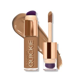 Urban Decay Quickie Concealer – Corrector de Ojeras Líquido, Alta Cobertura de Larga Duración con Acabado Mate Natural, Controla Brillo, Enriquecido con Vitamina E, Brocha Doble Punta, 24H, 16.4 ml