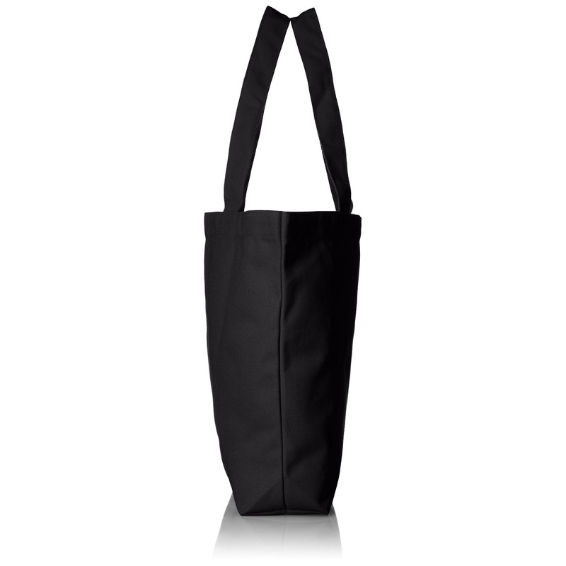 UnitedAthle 14.3 oz. Canvas Tote Bag (Large) - black -