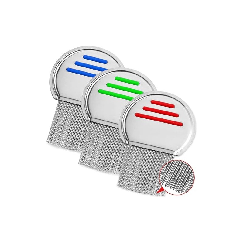 ABD Lice Comb, 3 Pack, Professional Treatment and Prevention of