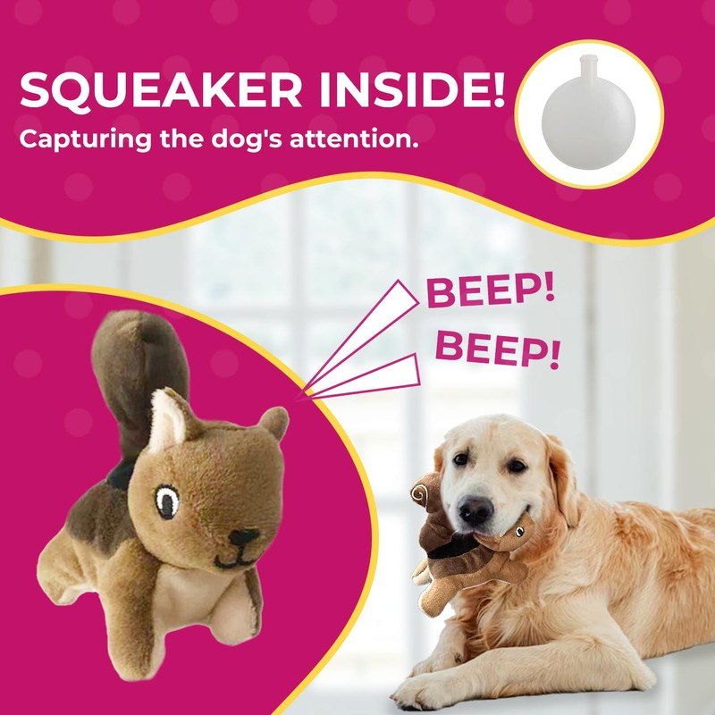 Glow Pups Squirrel in Tree Hide and Seek Plush Squirrel