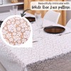 KP HOME Lace Embroidery - Waterproof Wipe Clean Tablecloth Rectangular