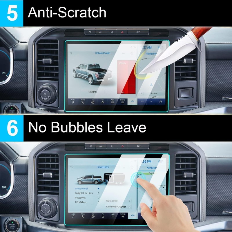 TTCR-II for 2021-2025 2026 Ford F150 Screen Protector 12 Inch