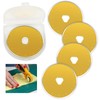 5 Pcs Titanium Coated Rotary Cutter Blades 45mm, Rotary Cutter