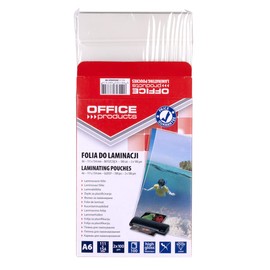 Office Products Laminating Film A6 Glossy Transparent / Pack of 100 DIN A6 / Film Thickness 80 Micron - 2 x 80 mic/Hot Laminating Film/Compatible with Devices of All Brand Manufacturers