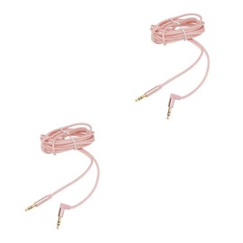 jojofuny 2pcs Male to Male Aux Cable Flexible Braided Auxiliary Audio Stereo Cable for Home Speakers Headphones and Devices Meters Long Durable Design