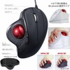 Nakabayashi MUS-TUIF181W Digio 2 Trackball Mouse Angle-Adjustable Wired 5 Buttons