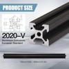 4pcs 350mm V Slot 2020 Aluminum Extrusion European Standard Anodized