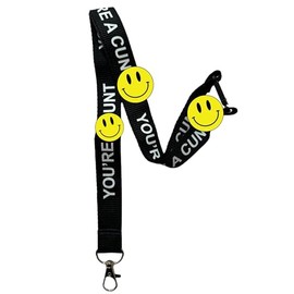 PAC Supplies Global Offensive Swearing Lanyard With Safety Breakaway, Black, Large