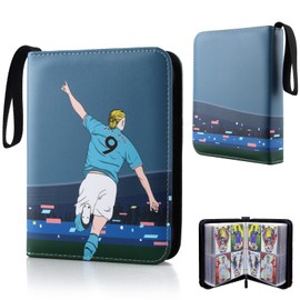 AllLeeGay Trading Card Album for Football Football Trading Card Binder Card Holder Album Trading Card Game Collection with 60 Removable Sleeves 480 Pockets football Card Book (D) AllLeeGay-kace-0001