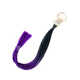 Extension Braid 12 Braids, Ponytail, Twin Tail, Special Hair Salon Supervision (Black x Purple)