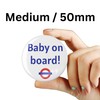 EMUWORKS Baby On Board Badges - Iconic London Underground TFL