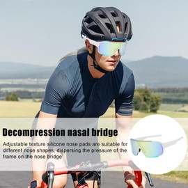 Sunglasses for Men,Lightweight Running Sunglass | Reusable Sun Protection Tool, Stylish Outdoor Accessories for Outdoor Activities, Daily Use