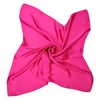 Shanlin Silk Feel Solid Color Square Scarves 27" X 27”(Cherry