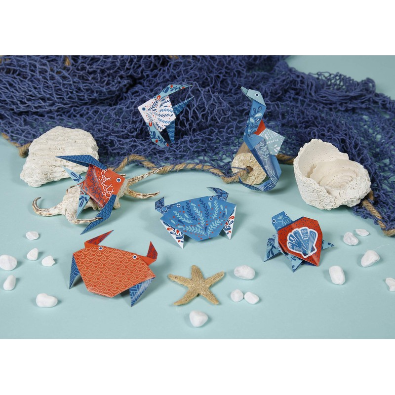 Clairefontaine 95367C Origami Paper with 60 Sheets, Printed on Both