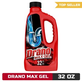 Drano Max Gel Drain Clog Remover, 32 oz - Unclogs Showers and Sinks