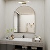 Arched Bathroom Mirror, 24X40 inch Arched Frameless Mirror, Arch Wall