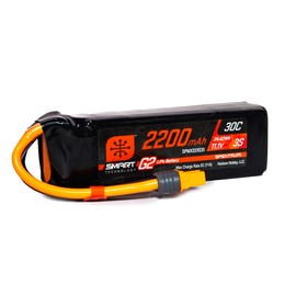 Spektrum 2200 mAh 3S 11,1 V Smart G2 LiPo 30C; IC3, Grigio/Argento