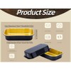 Heavy Duty Aluminum Pans with Lids Double Thick Black Gold