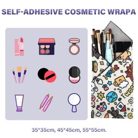 Walking Way Protective Wrap, Self-Adhesive Magic Cloth Camera Wrap, Storage Cloth, Anti-Scratch, Dustproof, Washable Lens Pouch for DSLR, Smartphones, Laptops, Cosmetic
