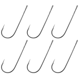 Owner Eye Worm Hooks - 6 Worm Hooks, Size: 2