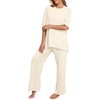 PrinStory Lounge Sets for Women 2 Piece Pajamas Sets Woman