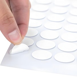 nimbleleap 300-Pack Double-Sided Adhesive Dots for Acoustic Foam Panels, Sound Insulation Installation，25mm Diameter, 1mm Thick Durable and Reusable Mounting Tape