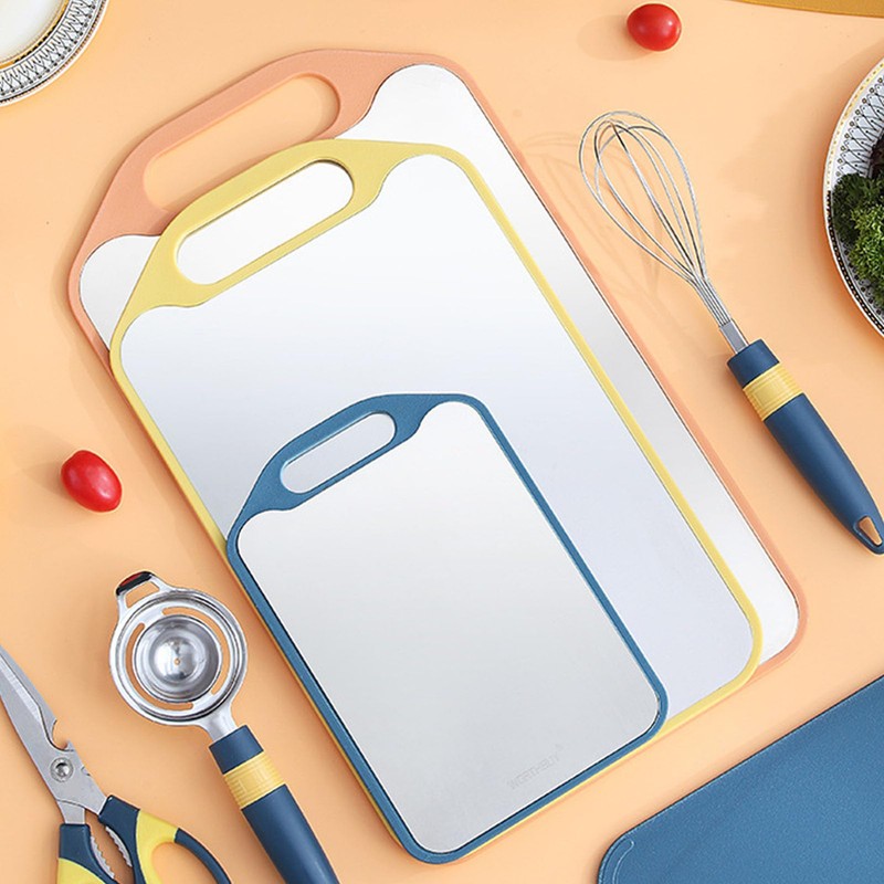 Double Sided Cutting Board Prevent Slip PP 201 Stainless Steel