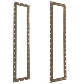 Radiator Tank Gaskets Compatible with Kenworth W900 T600 T800 Semi Trucks 1-Pair Cork 40 Bolt Holes