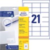 Avery Zweckform 6170 Labels 64 x 36 mm Quick-Peel 25