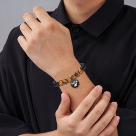 JOGDIAM Papa Gifts - Natural Lava Stone Dad Bracelet for Men - Fathers' Day & Christmas Gifts from Daughter