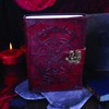 Nemesis Now Baphomet Leather Journal 15x21cm, Leather Cover, Red, 156