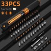 ss shovan Small Torque Wrench Set 33PCS, 1/4" Drive 72-Tooth
