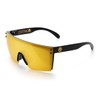 Heat Wave Visual Lazer Face Z87 Sunglasses in Gold Rush