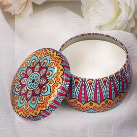 FUMZ Scented Candles - 4 Flower Scents - Lavender, Jasmine, Rose and Ocean Breeze - Soy Wax - 110-140Hours 80g - Gift Set