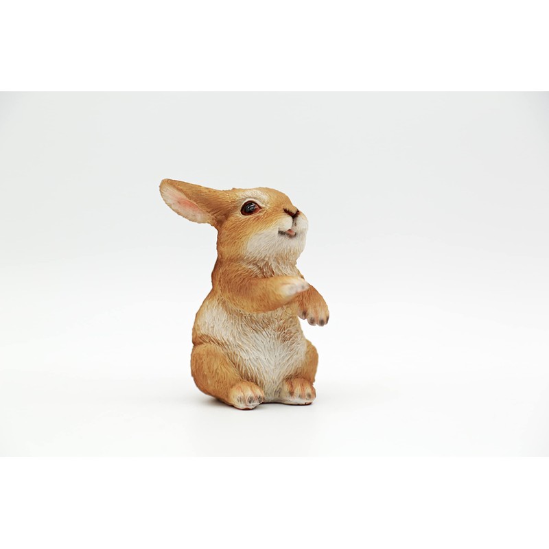 DecoTrend GmbH Decorative Figurine Small Rabbit Sitting 6 x 5.5