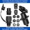 3-Pin Plug and Socket Set, Hard Plastic Housing, 3-Pin Plug