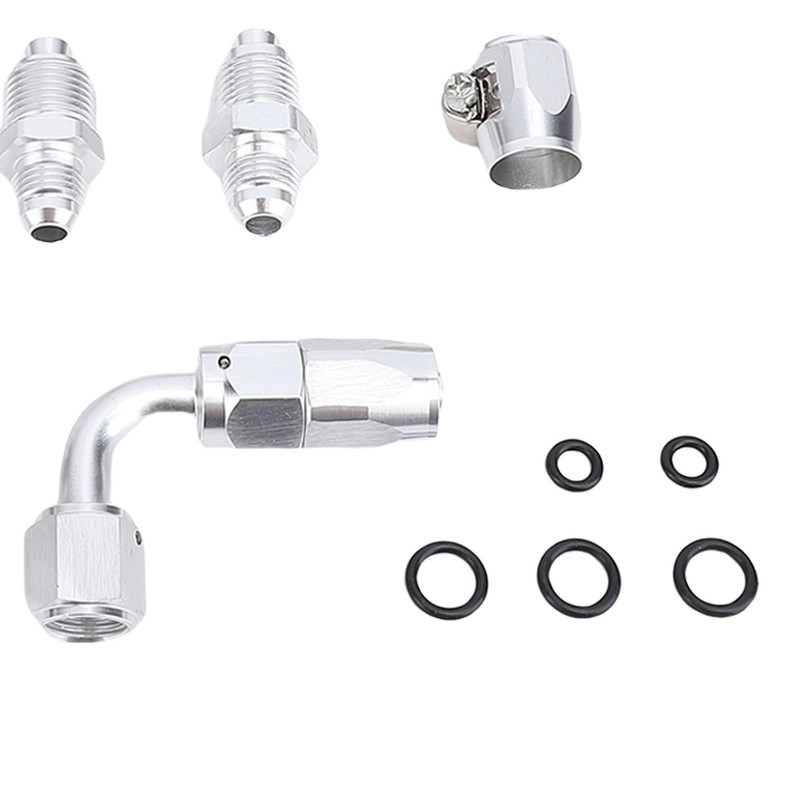 Pyhodi 25 Inch 6AN Power Steering Pump Hose Kit, Nylon