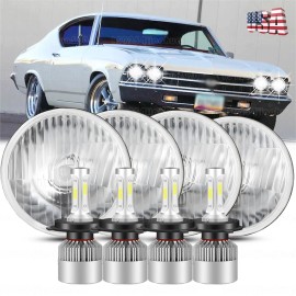 Unbranded 5.75" 5-3/4"LED Headlights Conversion Kit Hi&Low Beam for Chevy Impala El Camino